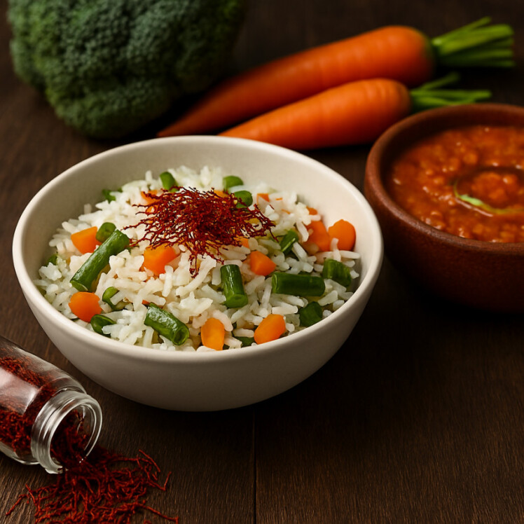 زعفران در گیاهخواری: طعم، رنگ و آرامش در یک رشته